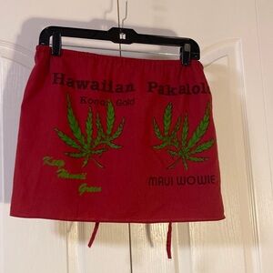 Insane vintage Maui Wowie skirt/top!
